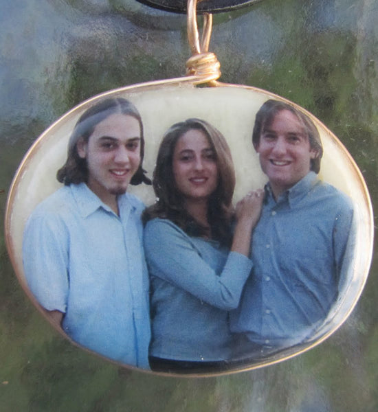 Custom - family with black cord - larger size